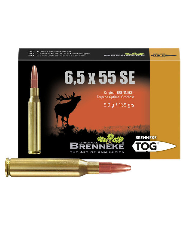 BRENNEKE 6,5X55 SE, 9G TOG LUOTI