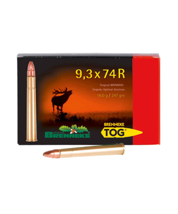 BRENNEKE 9,3x74R KIVÄÄRIN PATRUUNA 16G TOG LUOTI