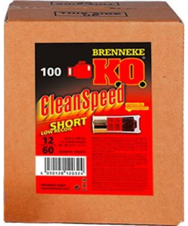BRENNEKE K.O. CLEANSPEED SHORT SLUG 12/60 28,4G TÄYTEINEN #1203211