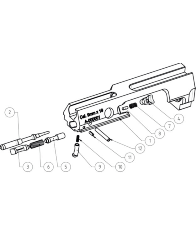 BT-30165 EXTRACTOR PLUNGER B&T MP9/TP9