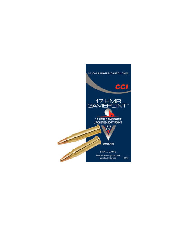 CCI .17HMR JSP 20GR GAME POINT 724M/S(0052/130810)