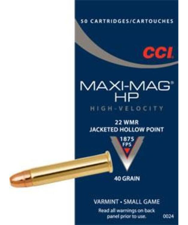 CCI 22 WMR MAXI MAG HP 2.6G PK-PTR 0024/620024
