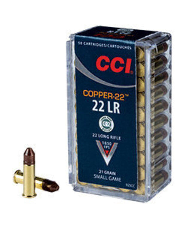 CCI 22LR COPPER 21GR 1,36G LYIJYVAPAA (130005)