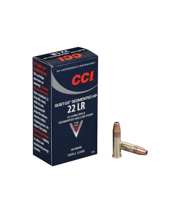 CCI 22LR SEGMENTED HP QUIET22 216M/S 2,60G #970 (130036)