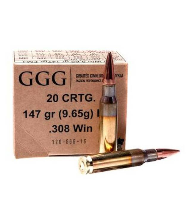 GGG-NATO 308 WIN 147GR 9,55G FMJ PATRUUNA#125520