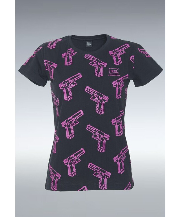GLOCK T-SHIRT PISTOL LADIES SHORT SLEEVE PINK XL#31297