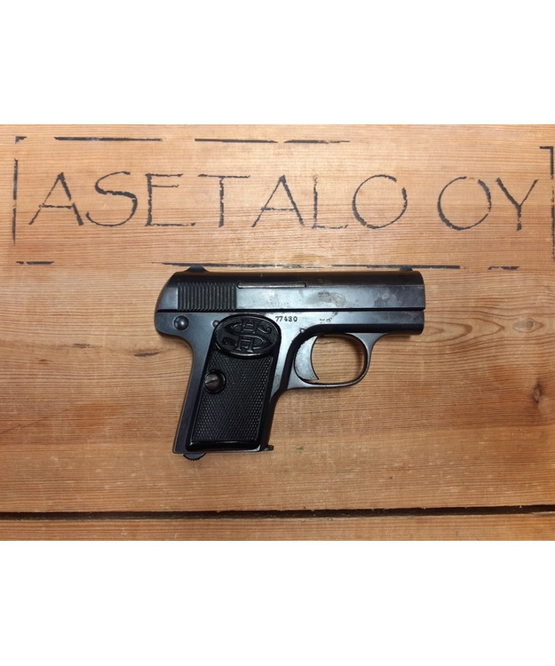 HAENEL 6,35BR SUHL SCHMEISSER KÄYT.PIST.HYVÄ, LAATIKOSSA!