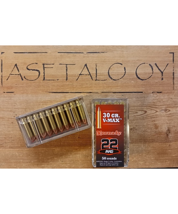 HORNADY .22 MAG V-MAX 1,95G WMR PATRUUNA 50 KPL/PKT,671 M/S#83202