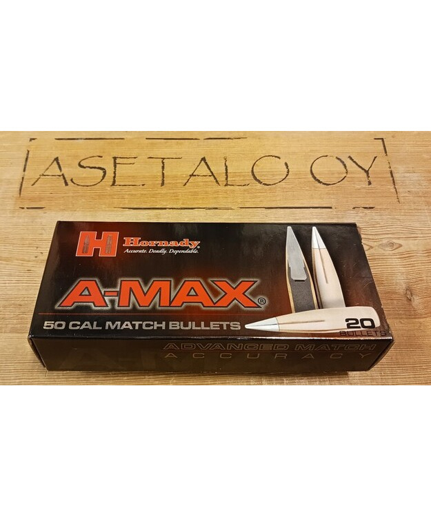 HORNADY .50BMG 750GR A-MAX 5165 LUOTI