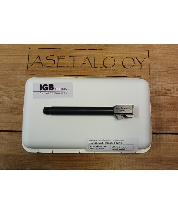 IGB GLOCK 34 9X19 M13,5X1 LH  KIERREPIIPPU 153MM #GL34919