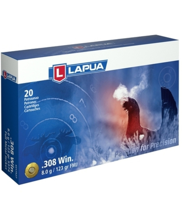 LAPUA 308 TRAINER PATR 8,0g FMJ 123GR /20KPL S374#4317527