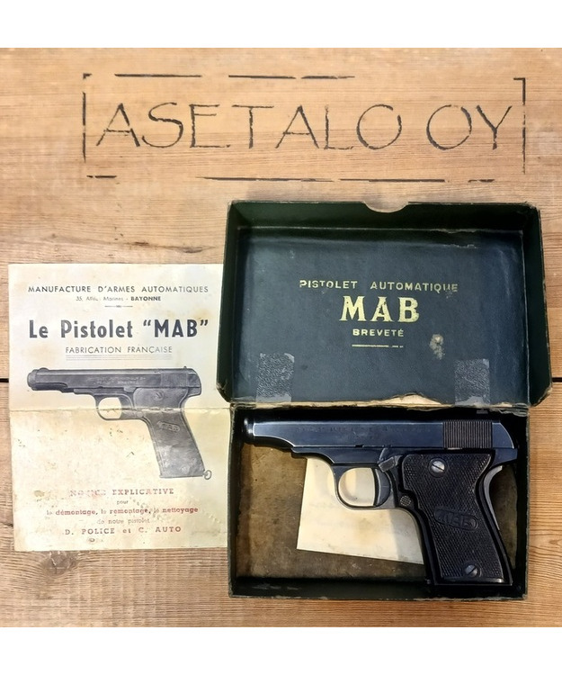 MAB MOD C 7,65MM PISTOOLI KÄYT