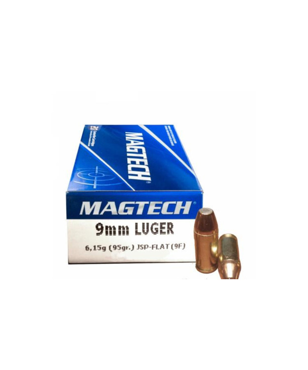 MAGTECH 9MM PARA-9F JSP- FLAT W/O GROOVE 95GR/6,15