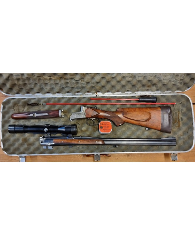 MERKEL SUHL 9,3X74R TUPLALUODIKKO + ZEISS DIAVARI Z T* 1,5-6X42 KÄYT