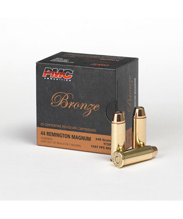 PMC 44 REM MAG BRONZE 240GR TCSP 44D REVOLVERIN PATRUUNA
