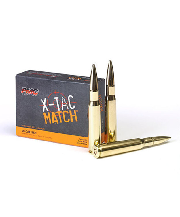 PMC .50 740GR X-TAC MATCH SOLID BRASS