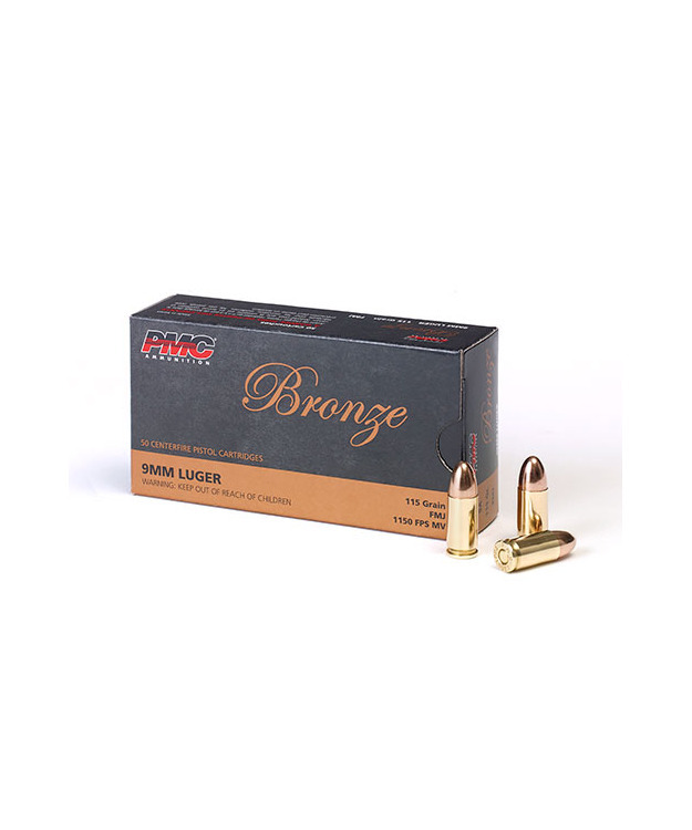 PMC 9MM-9A BRONZE 115gr FMJ PISTOOLIN PATRUUNA