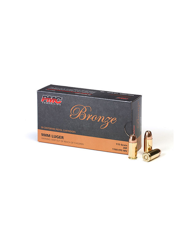 PMC 9MM-9B 115gr JHP ERVA PISTOOLIN PATRUUNA