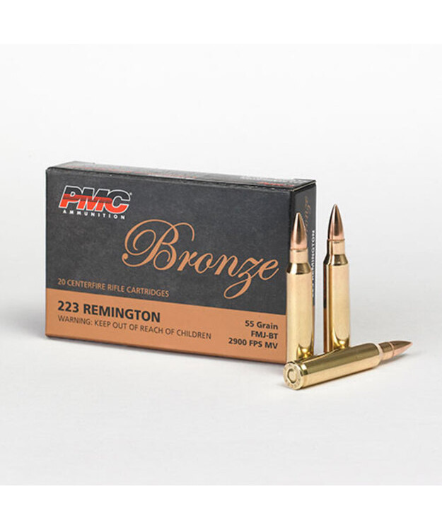 PMC BRONZE 223 REM 55GR FMJBT-223A