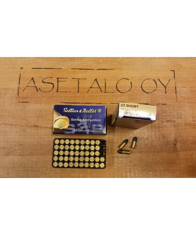 S&B .22 SHORT 1,8G/28,1GR LRN PATRUUNA 50/RASIA
