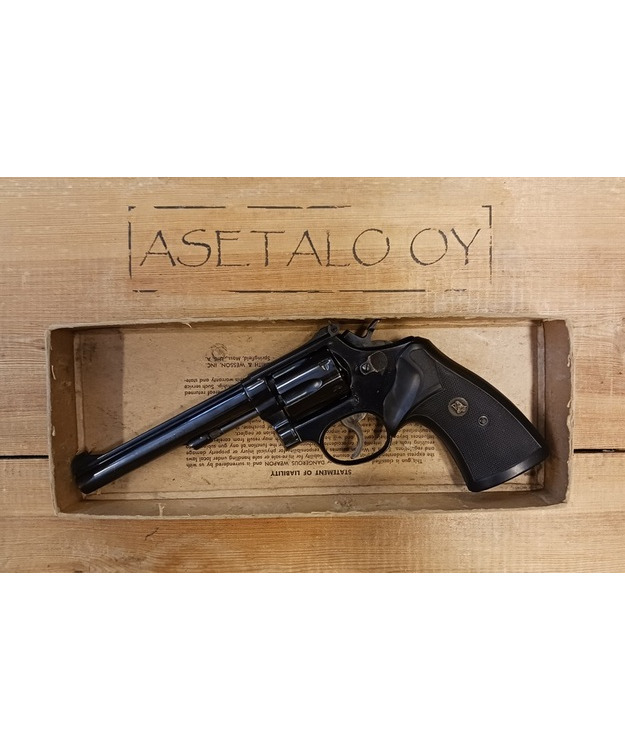 S&W M17  KAL 22 6" KÄYTETTY PIENOISREVOLVERI