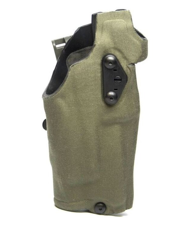 SAFARILAND 6354DO-2832-731-MS19 KOTELO GLOCK 19, ASEVALO JA PUNAPISTETÄHTÄIN, CORDURA RANGER GREEN