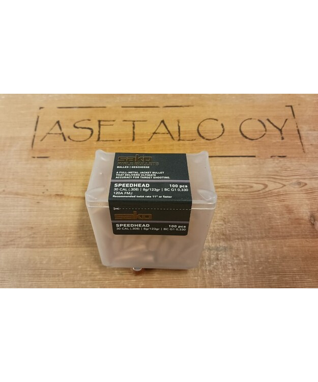 SAKO 120A .30 (7,85) SPEEDHEAD FMJ 8G/123GRS LUOTI (RANGE)
