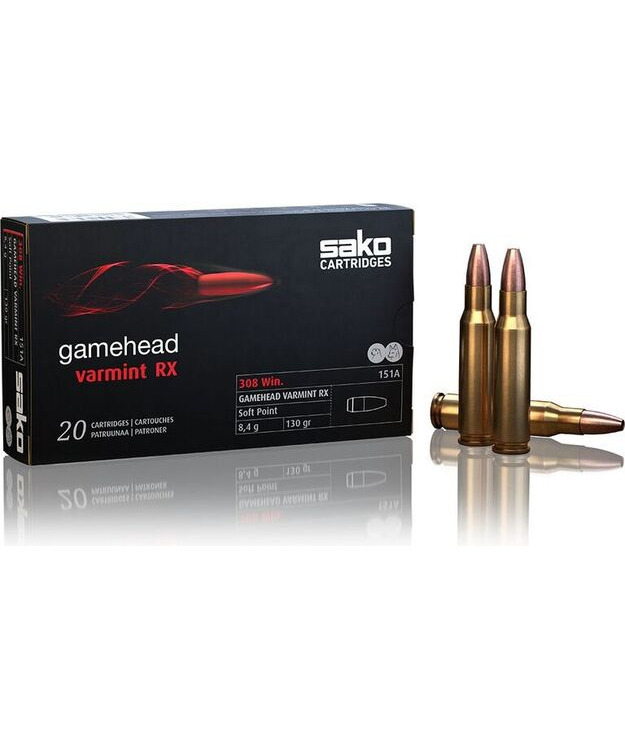 SAKO 308 WIN GAMEHEAD VARMINT RX 8,4g/130GR HPBT 151A #C629151ASA10