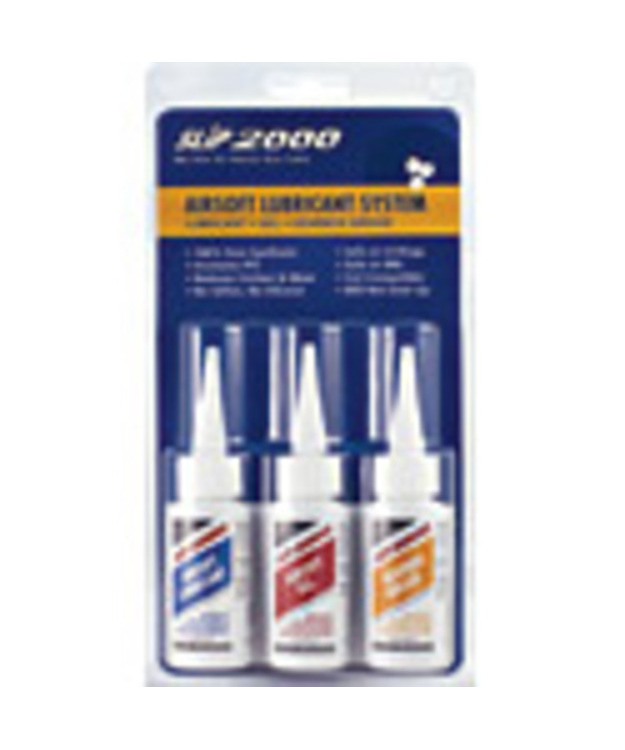 SLIP 2000 AIRSOFT KOLMIOSAINEN PUHDISTUSAINESARJA 1OZ/29,57ML