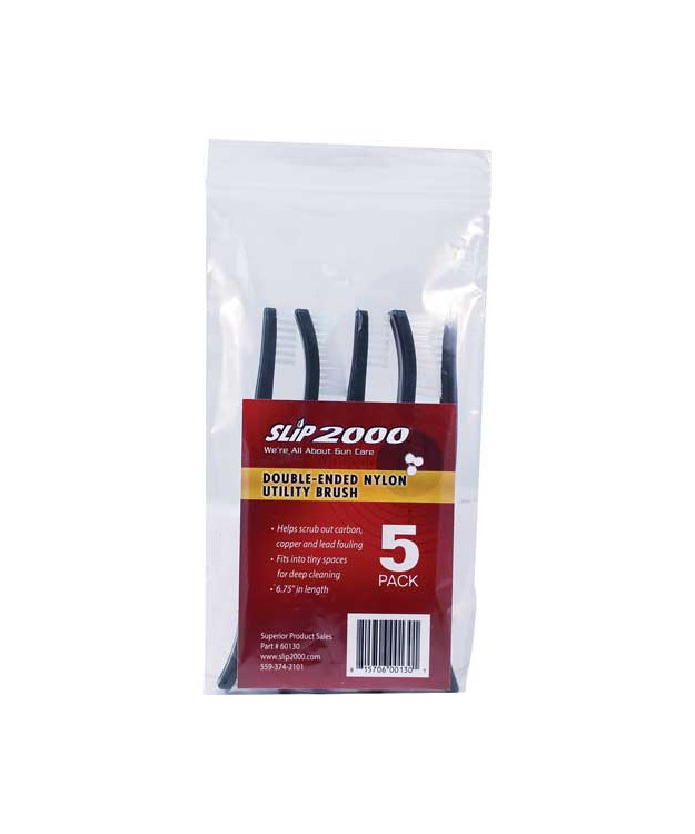 SLIP 2000 DOUBLE-ENDED NYLON UTILITY BRUSH 5-PACK