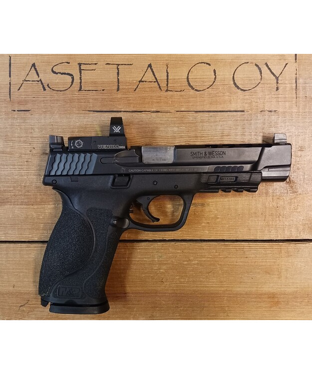 SMITH & WESSON M&P9 M2.0 9X19 CORE PISTOOLI 5" PORTED +CRIMSON TRACE 5MOA TT3 PISTOOLI #SW-12470 KÄYTETTY
