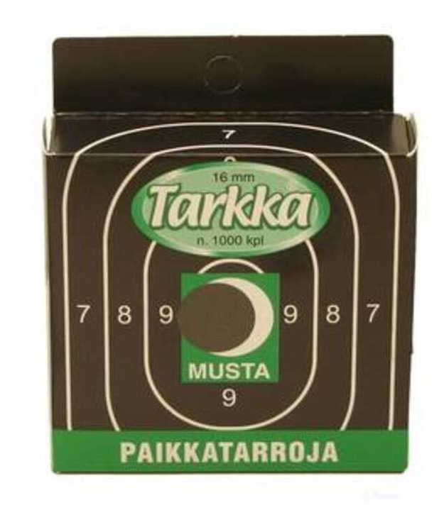 TARKKA PAIKKATARRA 16 MM MUSTA