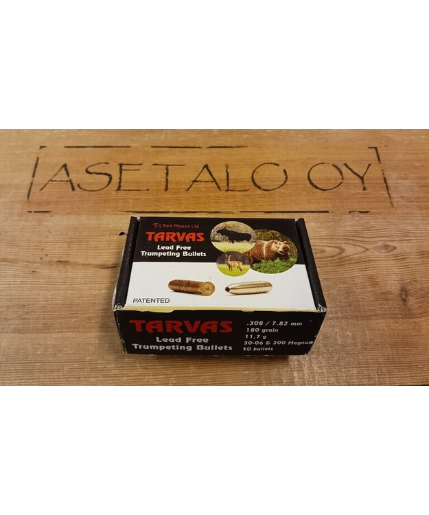 TARVAS 7,82MM/30 11,7g/180GR LYIJYTÖN LUOTI (T300180-1) RED MOOSE 50KPL/LTK