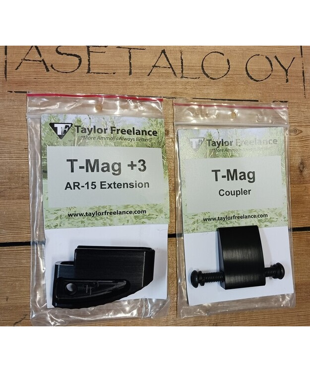 TAYLOR FREELANCE T-MAG AR15 +3 MAGAZINE BASEPAD SET, JP-TF-T-MAG-SET