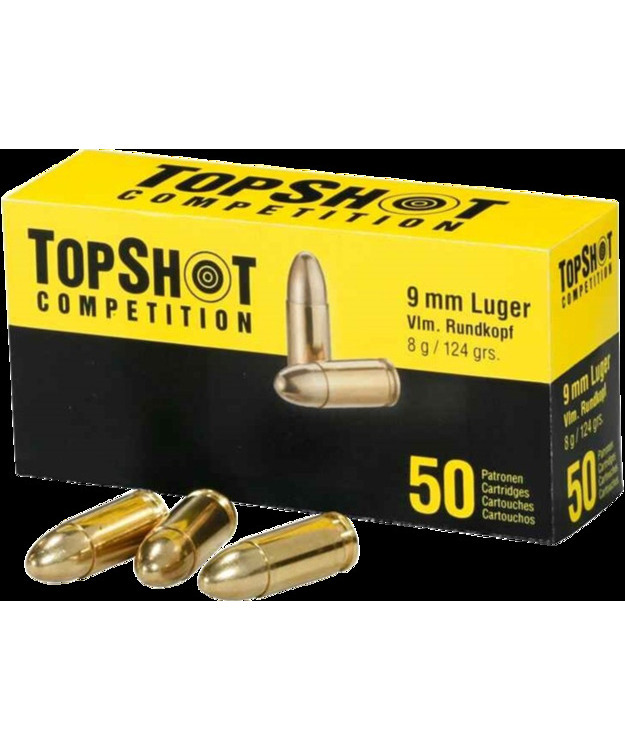 TOPSHOT 9MM LUGER FMJ 124GR 8G