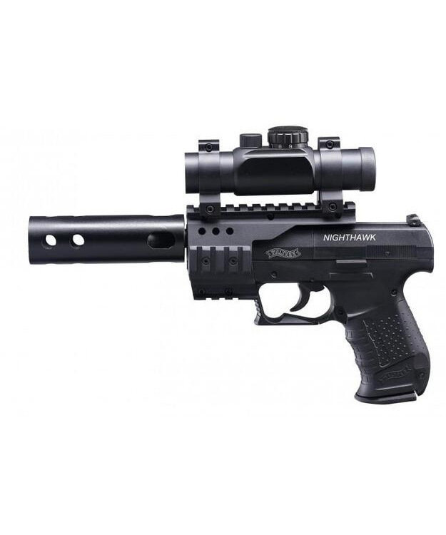 UMAREX WALTHER NIGHTHAWK C02 PIST+VALOP+KOMPPI, ESITTELYASE!