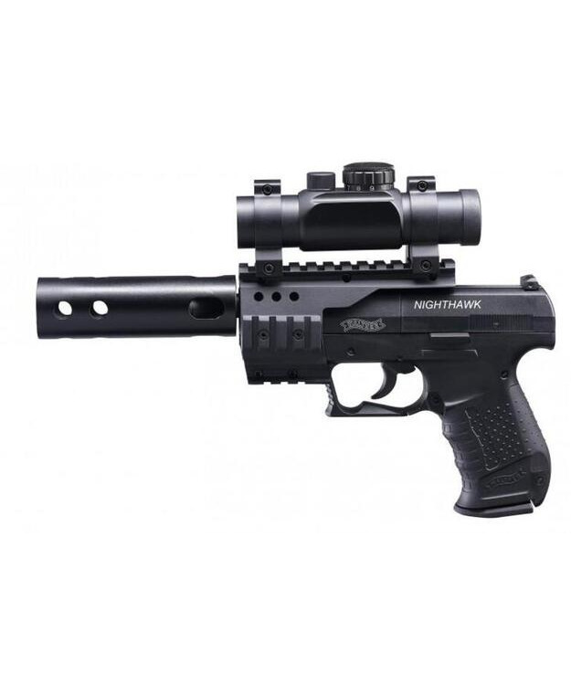UMAREX WALTHER NIGHTHAWK C02 PIST+VALOP+KOMPPI, ESITTELYASE!