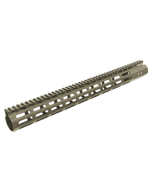 UTG PRO AR17" SUPER SLIM FREE FLOAT M-LOK RAIL SYSTEM FDE#MTU037SSMD
