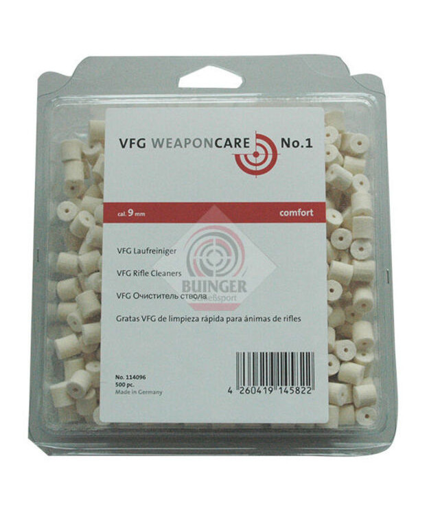 VFG 582 9MM PUHDISTUSTULPPA PISTOOLIIN (331962)