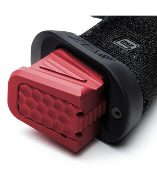 ZEV GLOCK MAGAZINE BASEPAD, RED