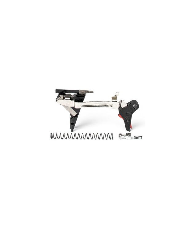 ZEV PRO FLAT FACE TRIGGER DROP-IN KIT GLOCK GEN4 9MMMUSTA/PUNAINEN